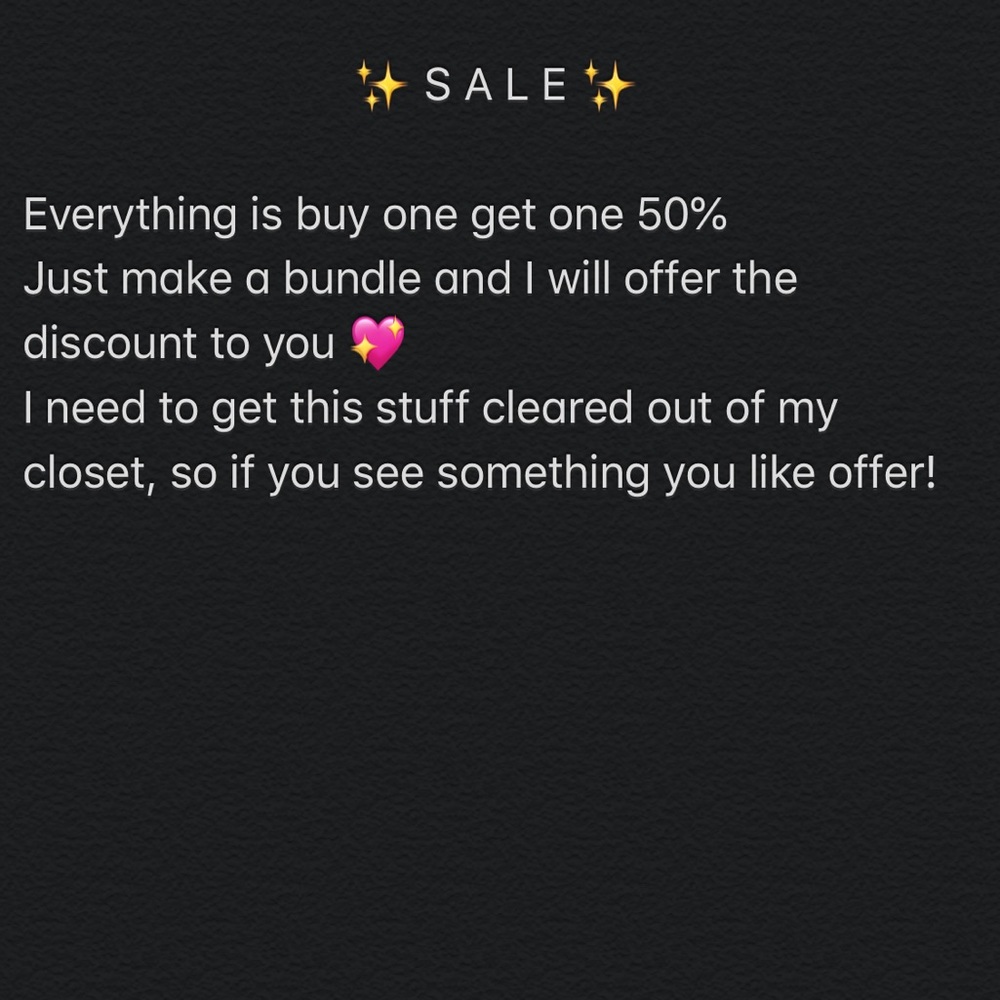 ✨ BUY ONE GET ONE 50% ✨